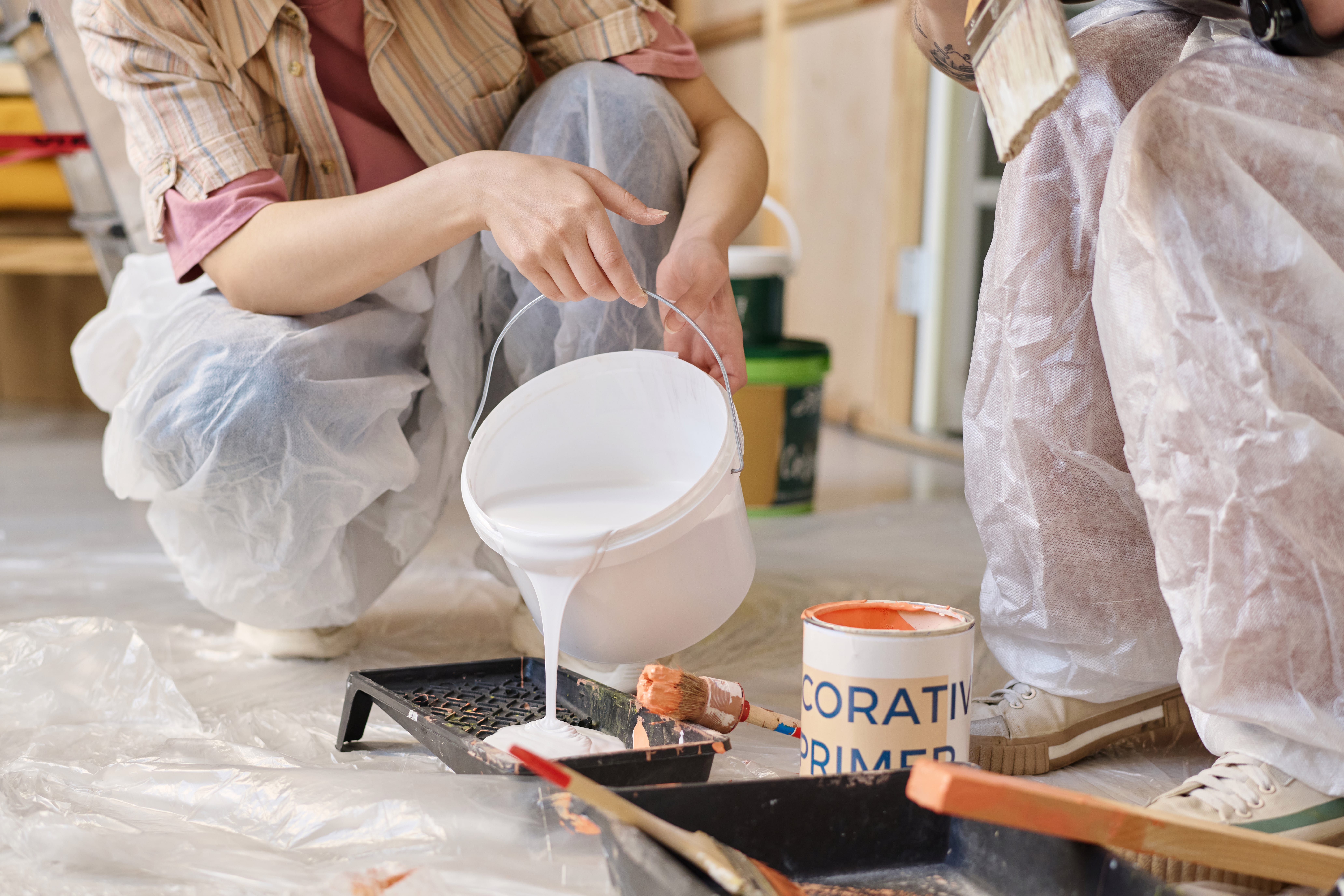 Paints 1 painters mixing paints to make repair 2023 12 13 23 14 40 utc