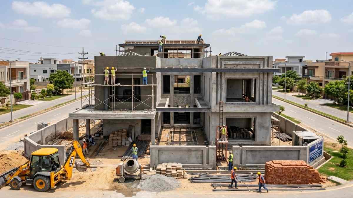 Premium House Construction Company in Karachi 2026 Rs 4500–5000 Per Sq Ft