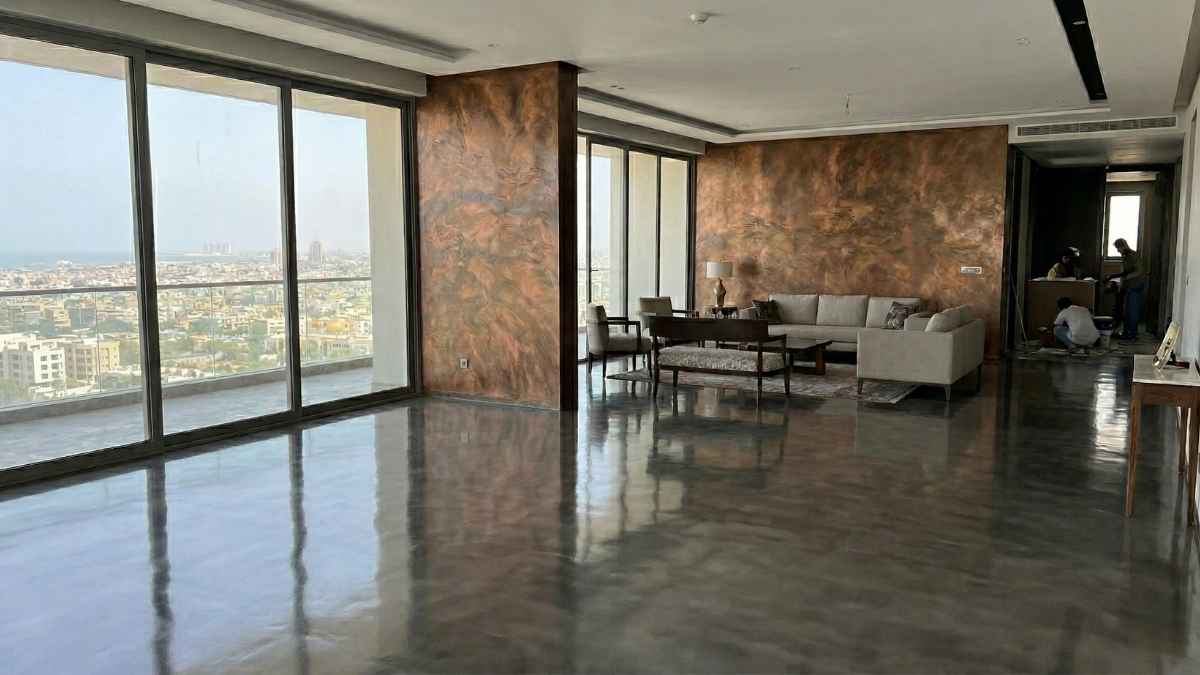 Premium Metallic Microcement Coating in Karachi (Rs 700 sq ft)
