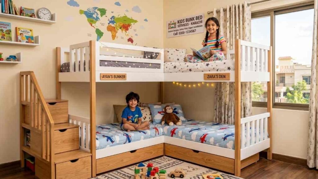Kids Bunk Bed Services in Karachi | Custom Kids Beds Maker