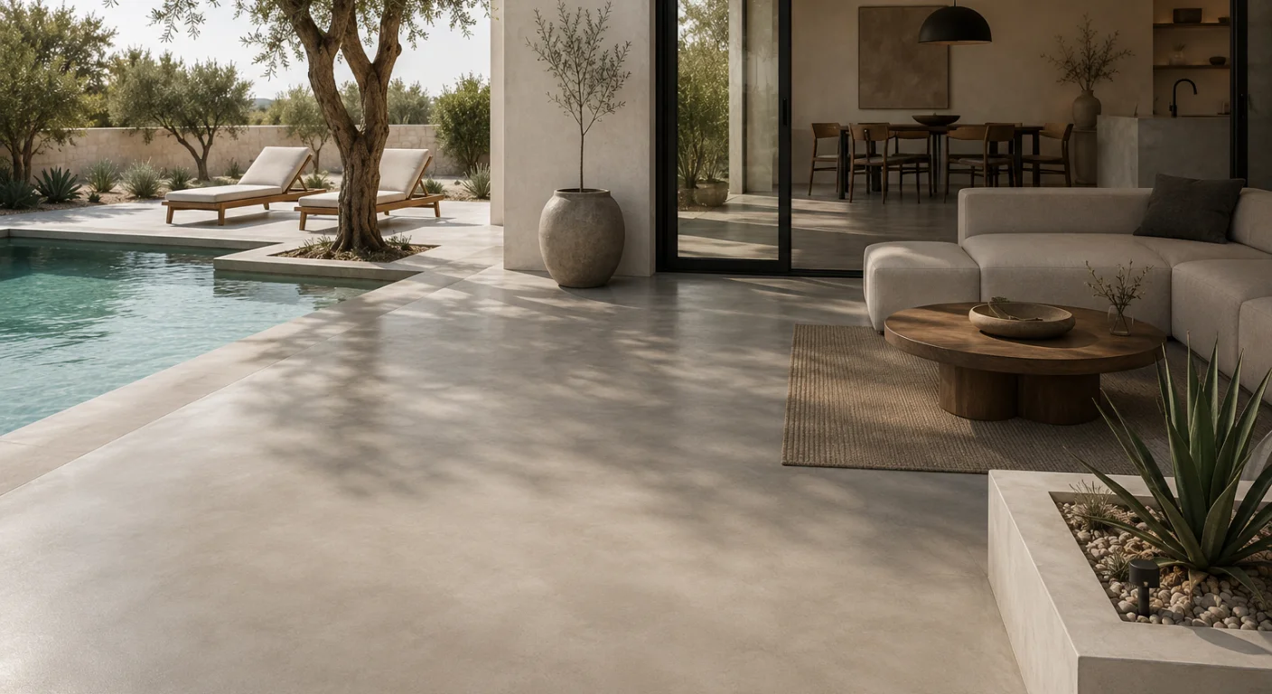 Explore Stylish Microcement Flooring Effects and Design