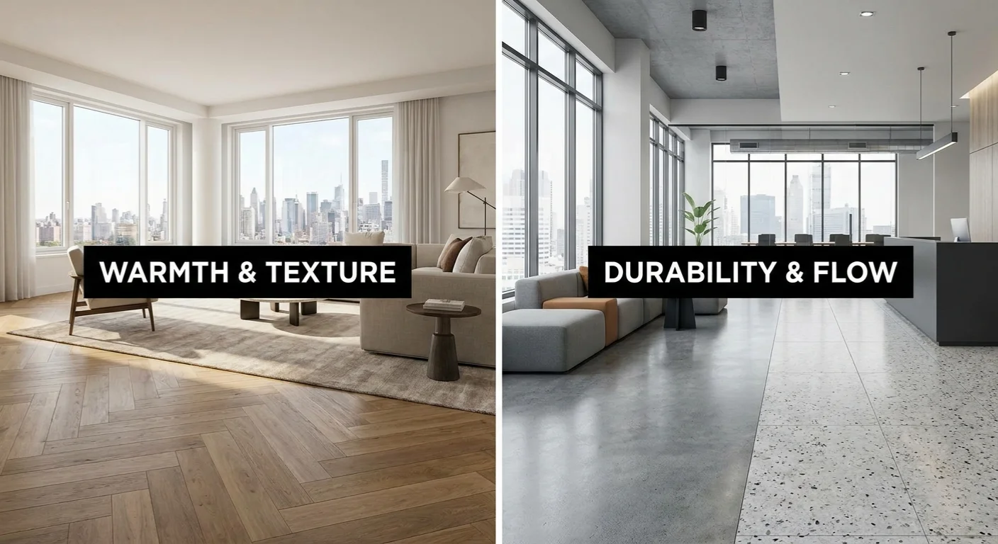 Flooring Effects and Design Tips for Modern Homes and Commercial Spaces