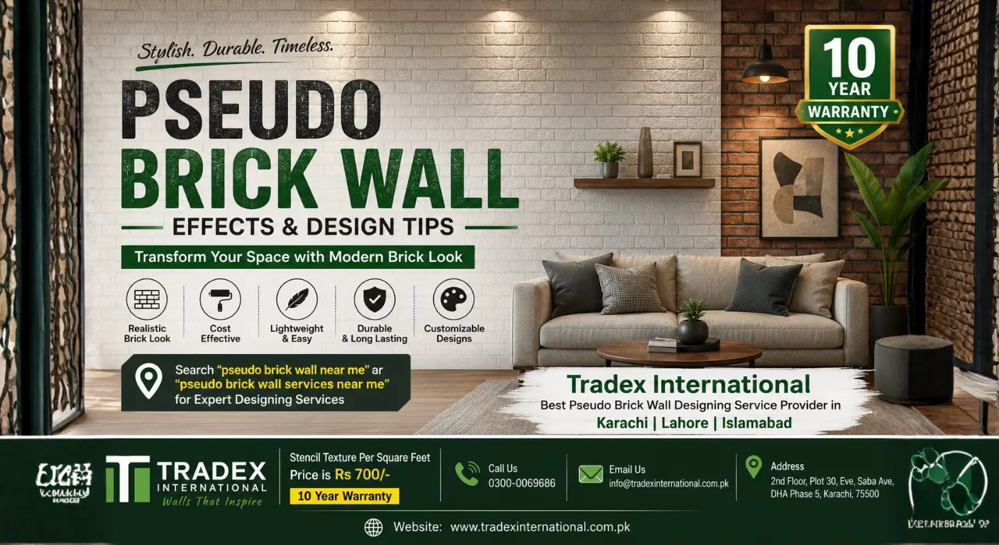 Transform Interiors With Modern Pseudo Brick Wall Designs