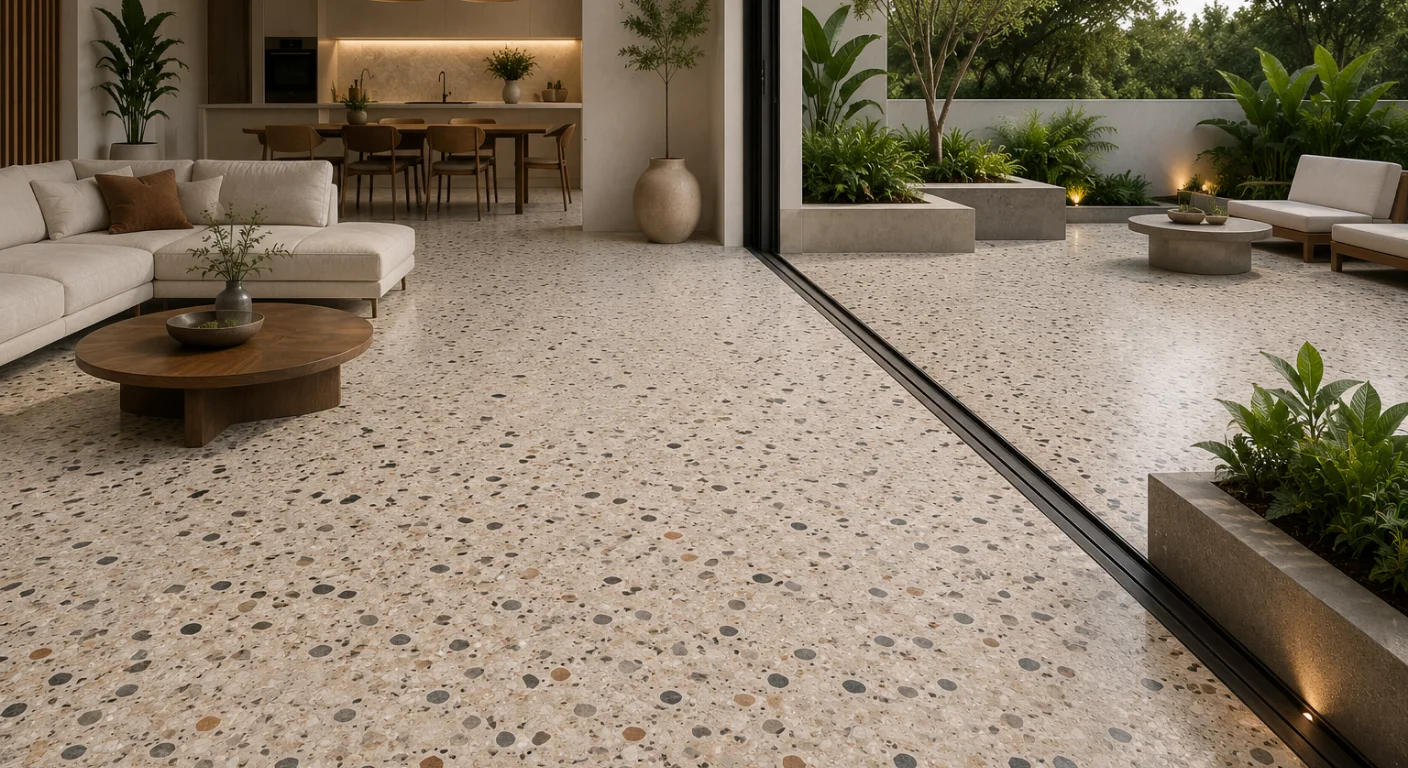 Washed Terrazzo Flooring Service in Karachi