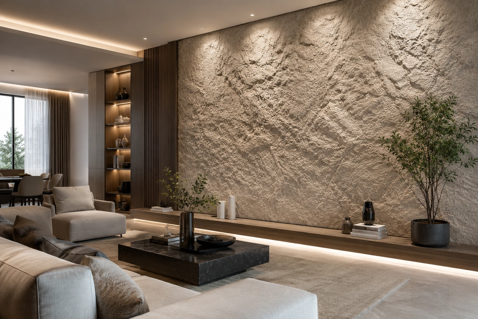 Best Rockwall Texture Services in Karachi | Decorative Wall Design