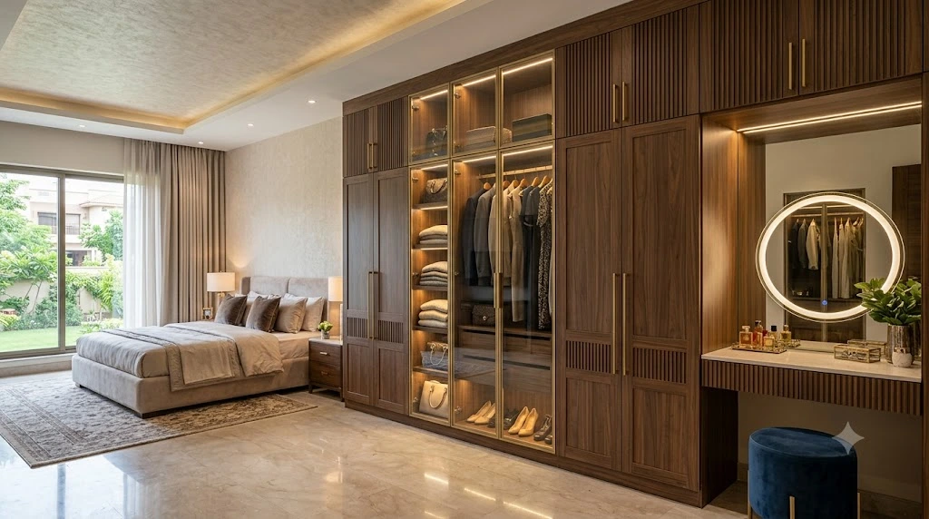 Custom Bedroom Wardrobe Design in Karachi