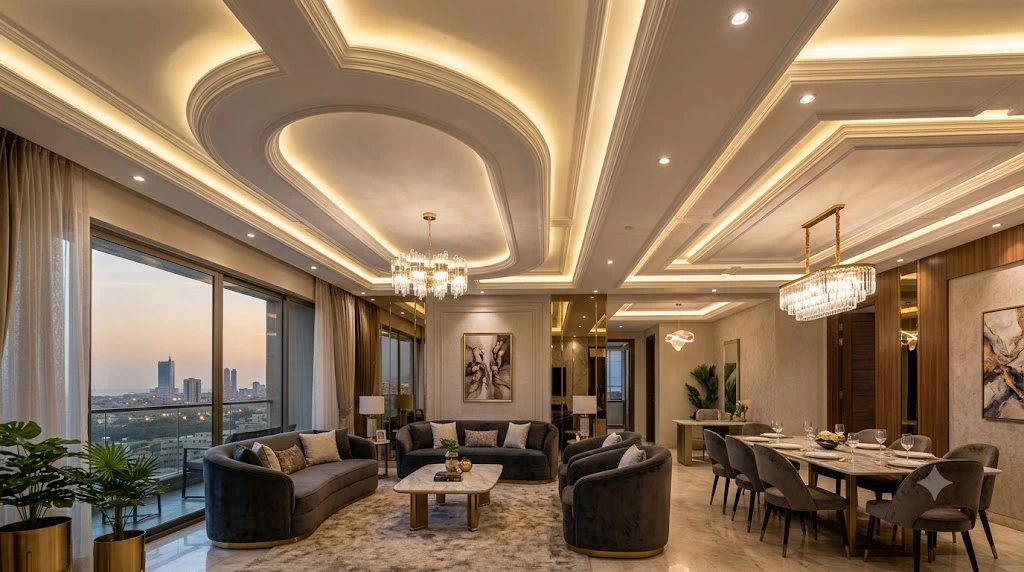 Custom Gypsum Board Ceiling Design & Installation in Karachi 