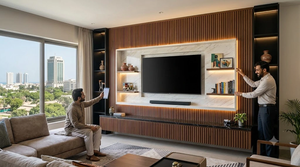 Custom Media Wall Designer in Karachi