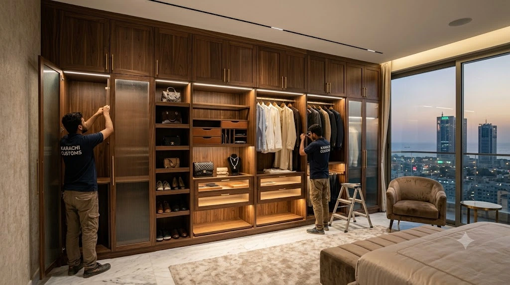 Custom Wardrobe Design & Installation in Karachi
