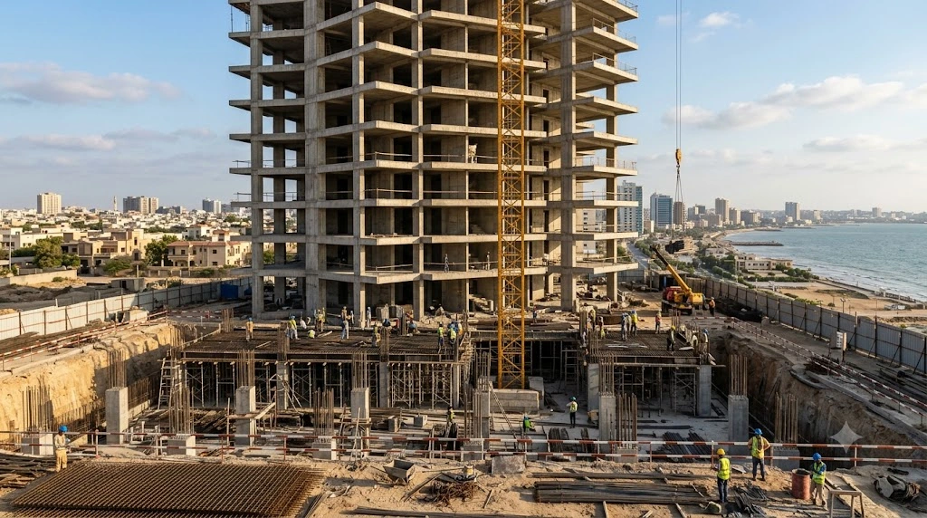 Grey Structure Construction Karachi