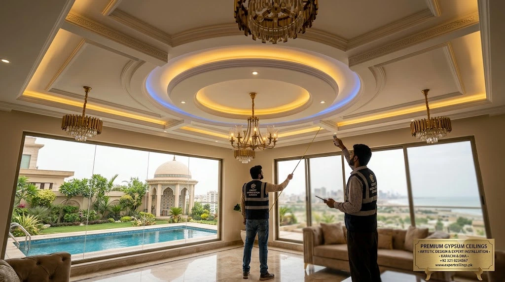Gypsum Board Ceiling Near Me in Karachi