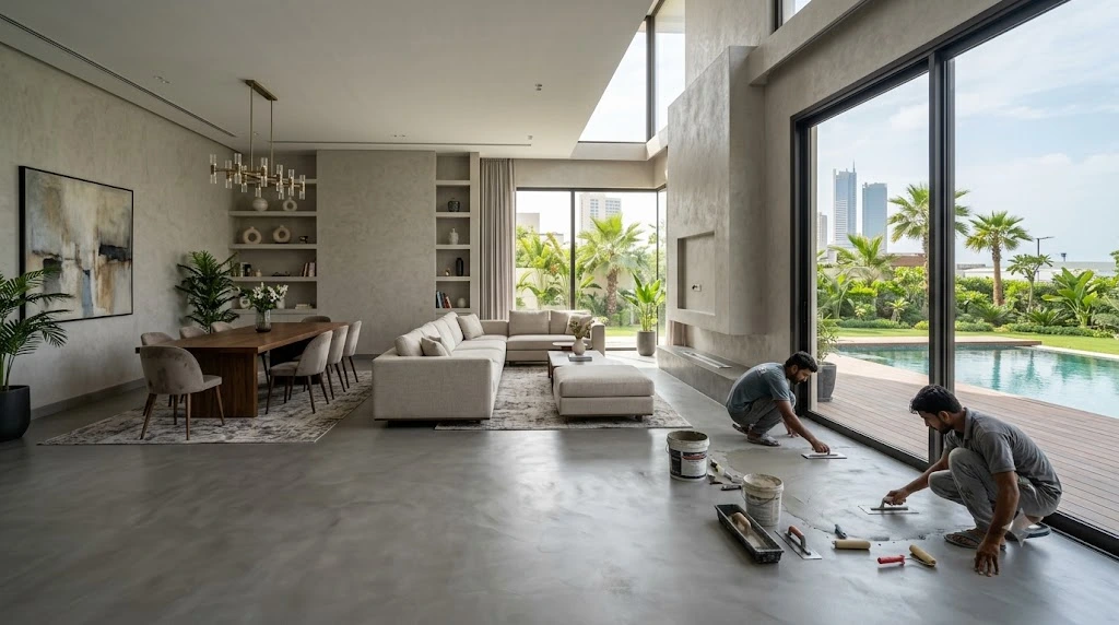 Microcement Installation Services in Karachi