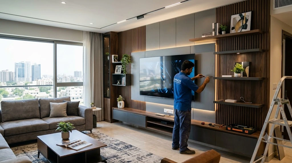 Modern Media Wall Making Service in Karachi