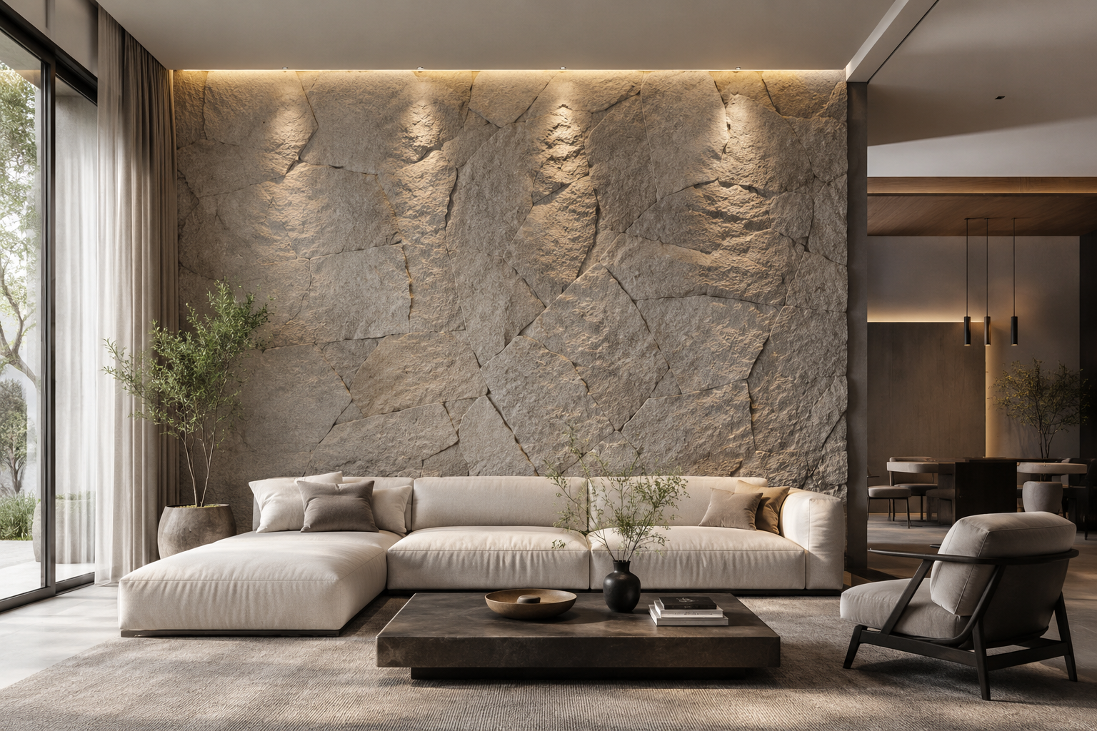 Rockwall Texture Contractors in Karachi | Custom Texture Wall Design