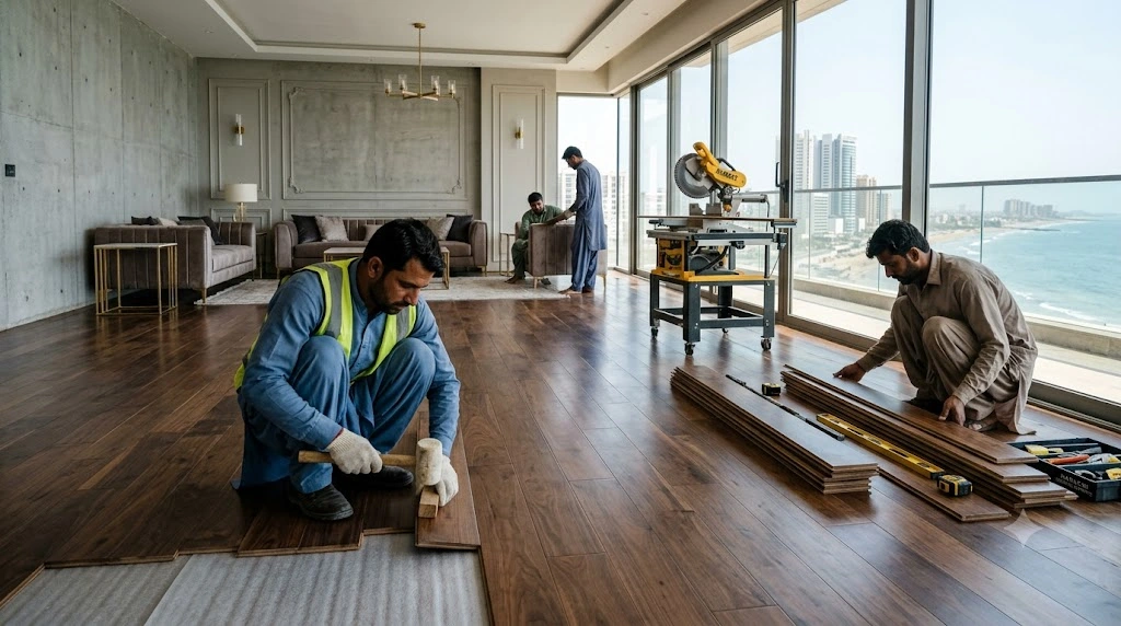 Wood Flooring Installation in Karachi