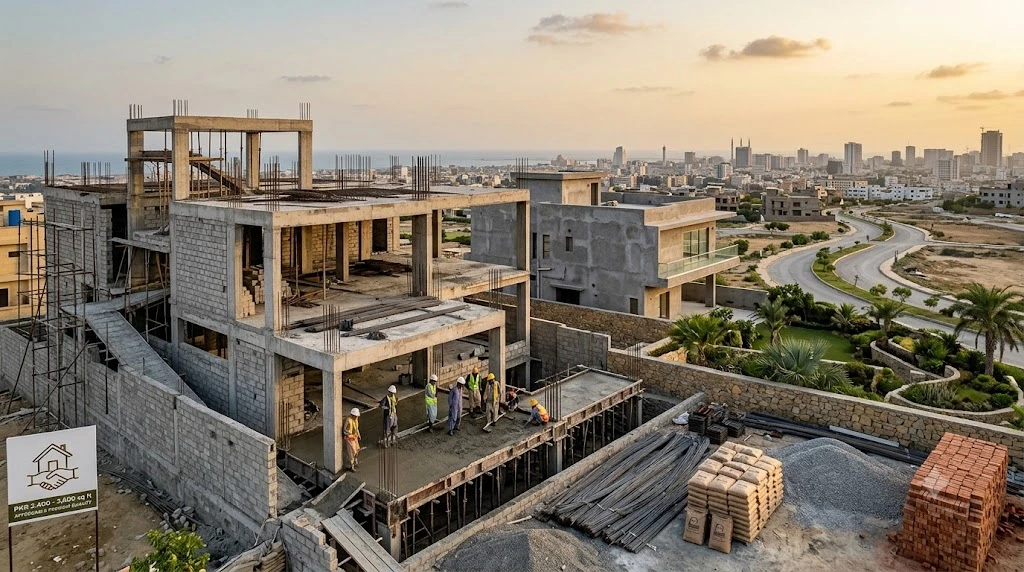 Affordable Grey Structure Construction in Karachi