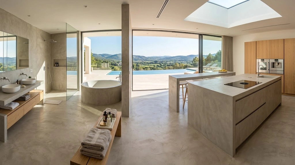 Can You Use Microcement Flooring in Bathrooms and Kitchens