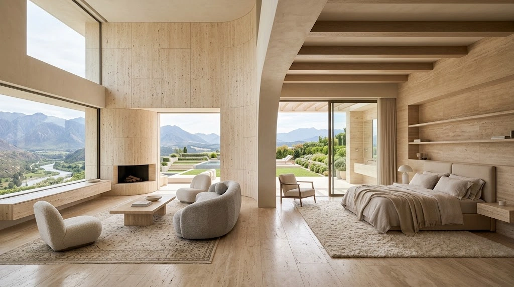 Can You Use Travertine Texture in Bedrooms and Living Rooms