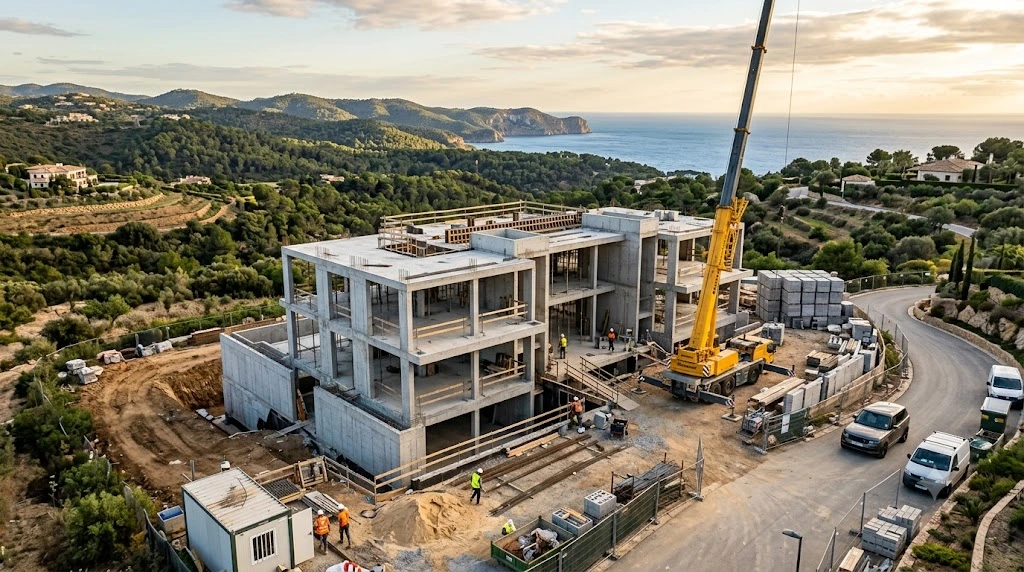 Grey Structure Construction for Residential Projects