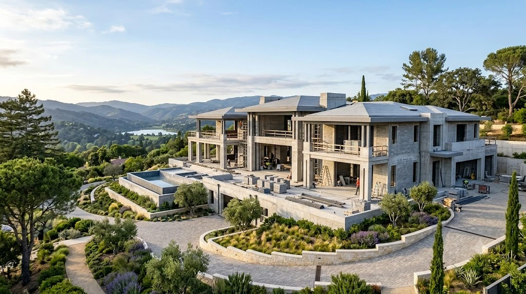 House Grey Structure Construction Services