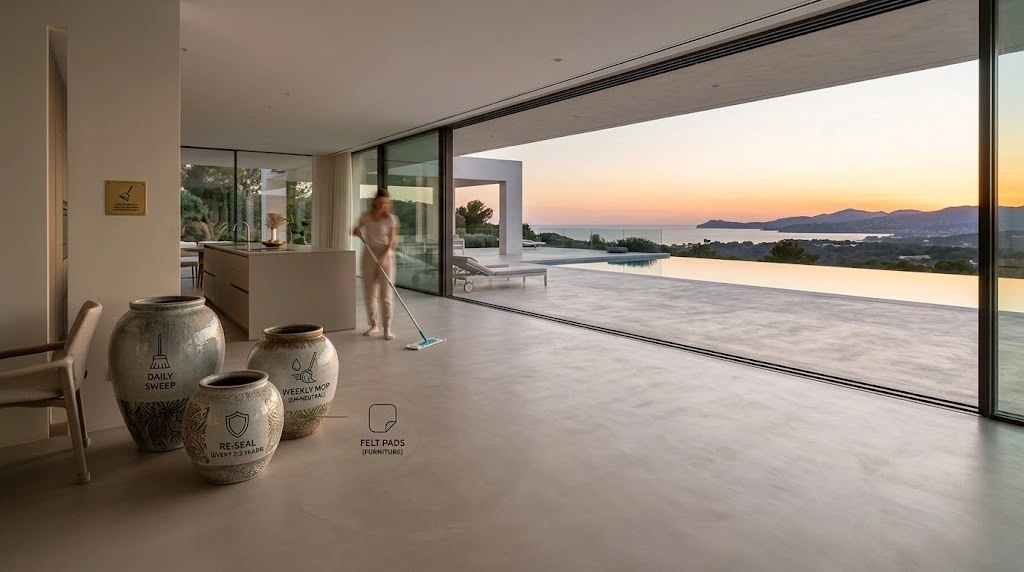 How Much Maintenance Does Microcement Flooring Really Need