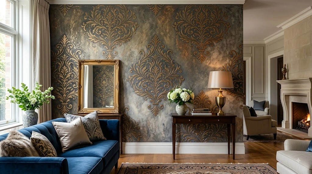 Luxury Stencil Wall Texture Designs