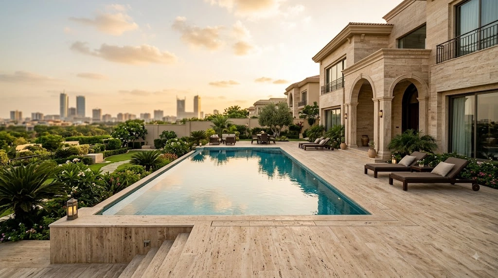 Luxury Travertine Texture Services in Karachi