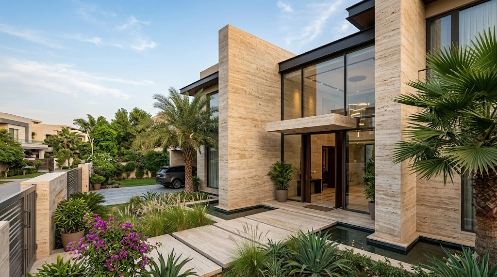 Modern Travertine Texture Services in Karachi