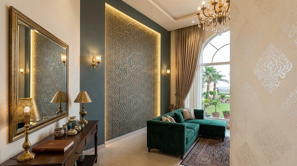 Premium Stencil Texture Finish for Walls in Pakistan