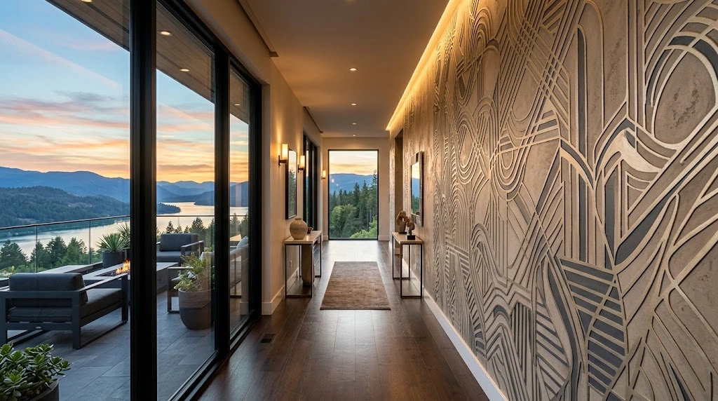 Stencil Texture Wall Finish