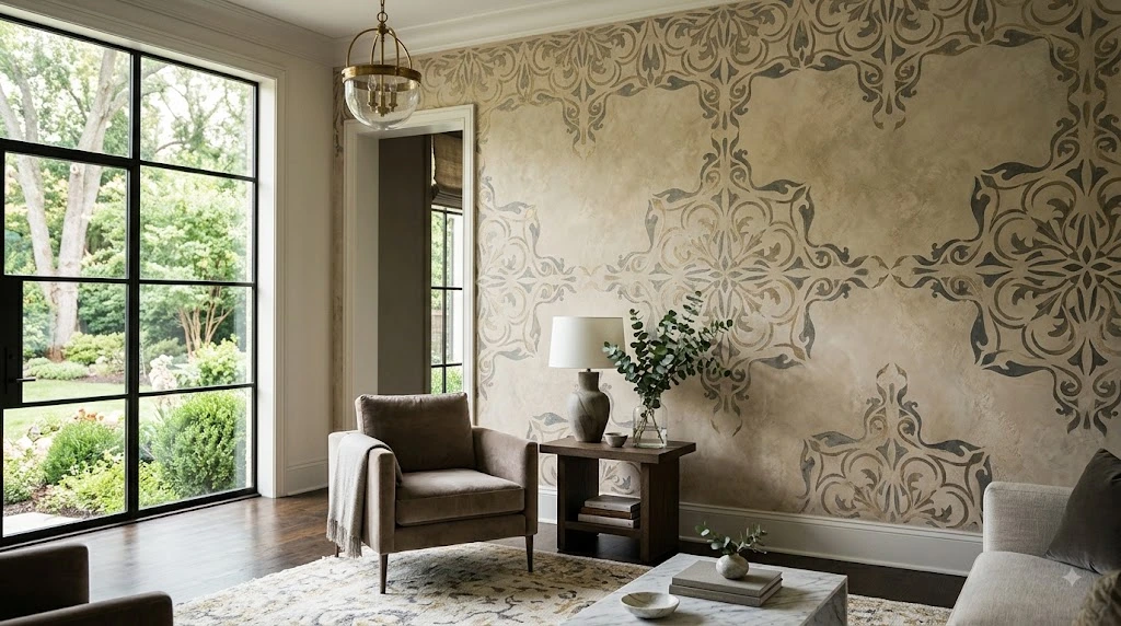 Stencil Wall Texture Services