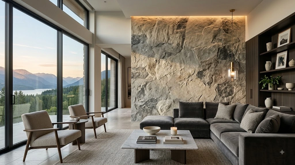 Stone Effect Wall Finish