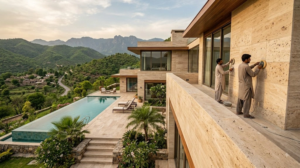 Travertine Texture Services in Pakistan