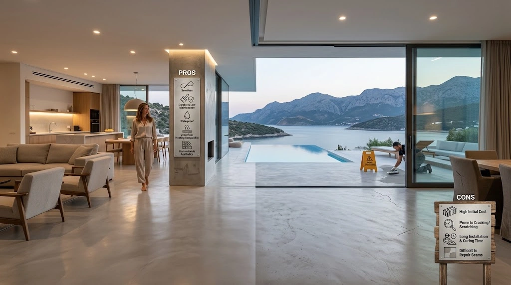 What Are the Pros and Cons of Microcement Flooring
