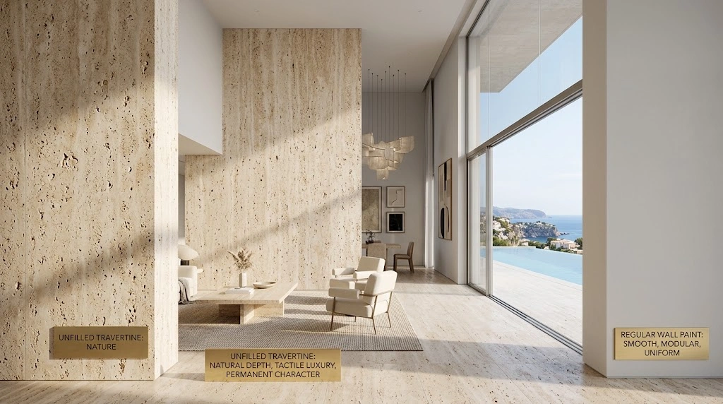 When Is Travertine Texture Better Than Regular Wall Paint