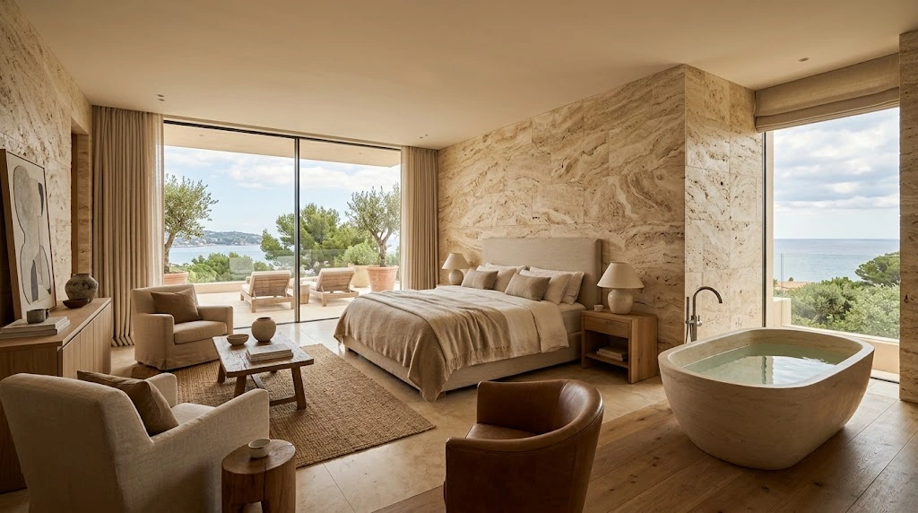 Which Rooms Are Best for Travertine Texture Walls